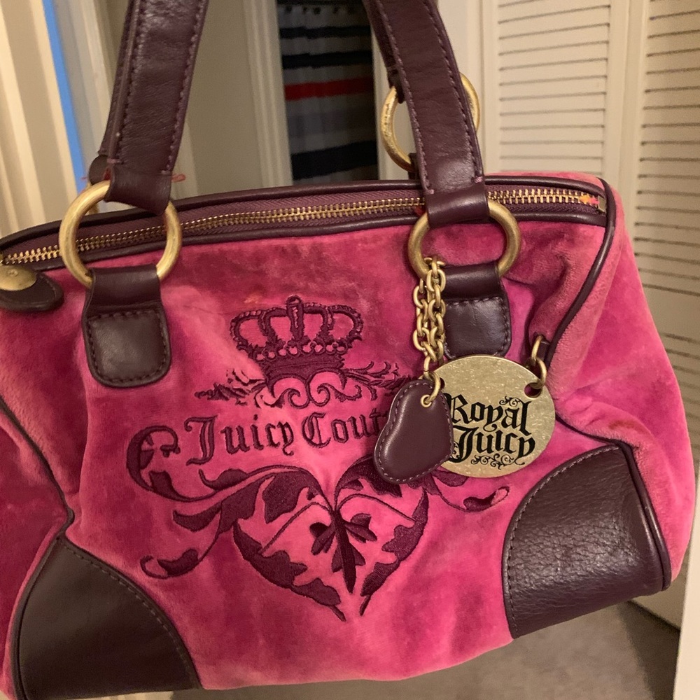Pink and burgundy Juicy Couture purse...